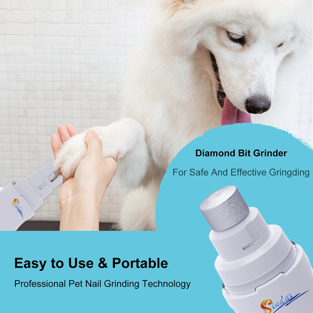 Painless Pet Nail Grinder — USB Rechargeable