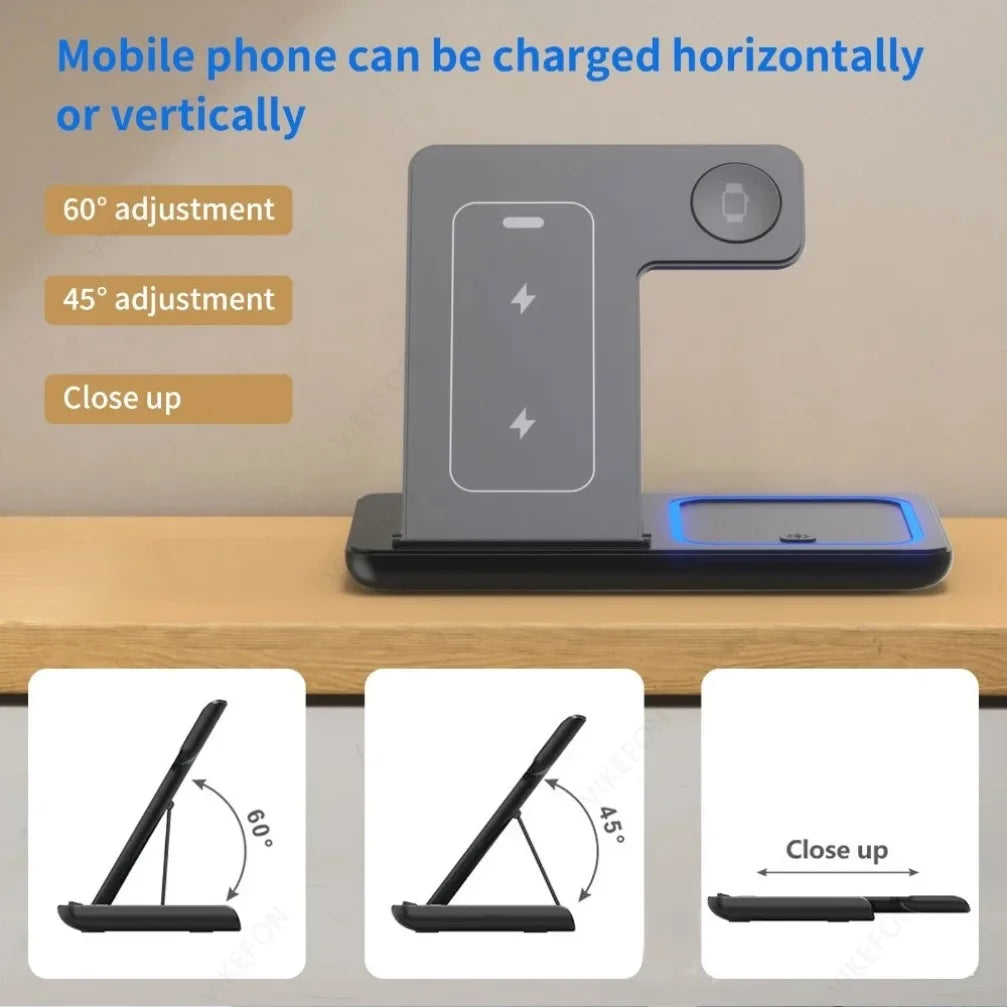 3-in-1 Foldable Wireless Charging Dock