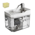 Auto-Filter Cat Water Fountain — Transparent, Anti-Dry Burning