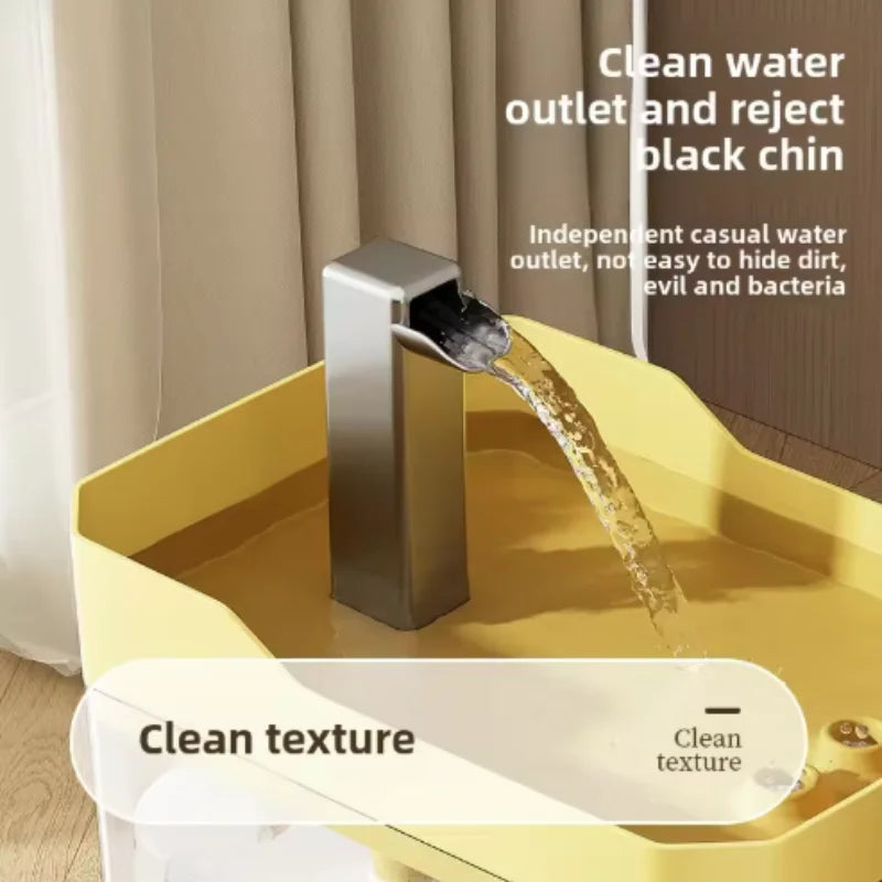 Auto-Filter Cat Water Fountain — Transparent, Anti-Dry Burning