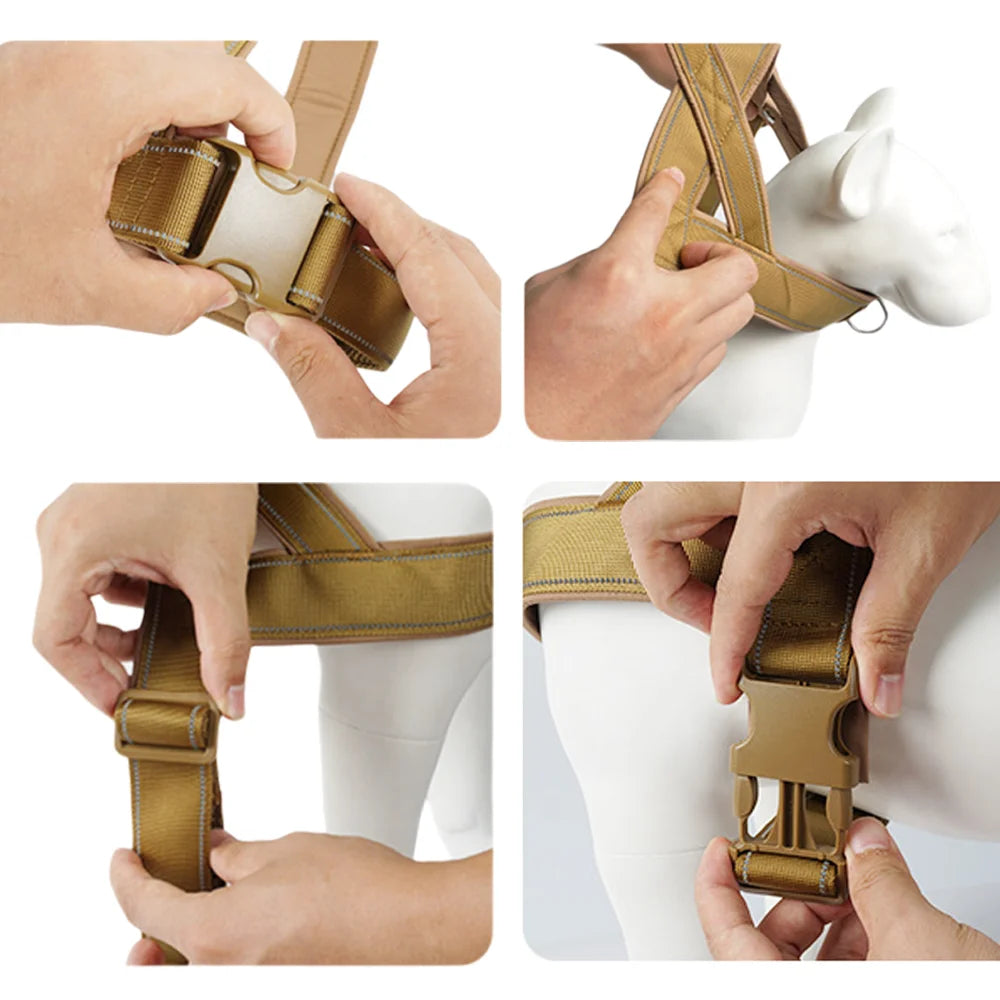 Tactical Anti-Pull Dog Harness — Adjustable No-Pull Training Vest