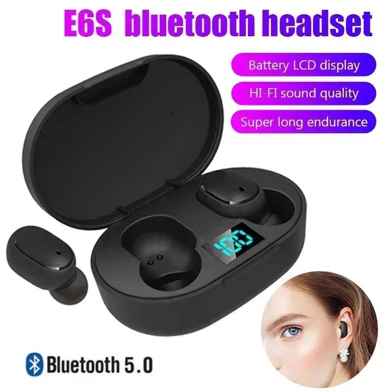 E6S TWS Wireless Bluetooth Earbuds