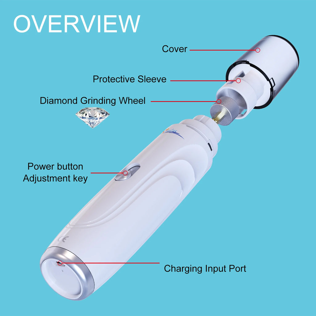 Painless Pet Nail Grinder — USB Rechargeable