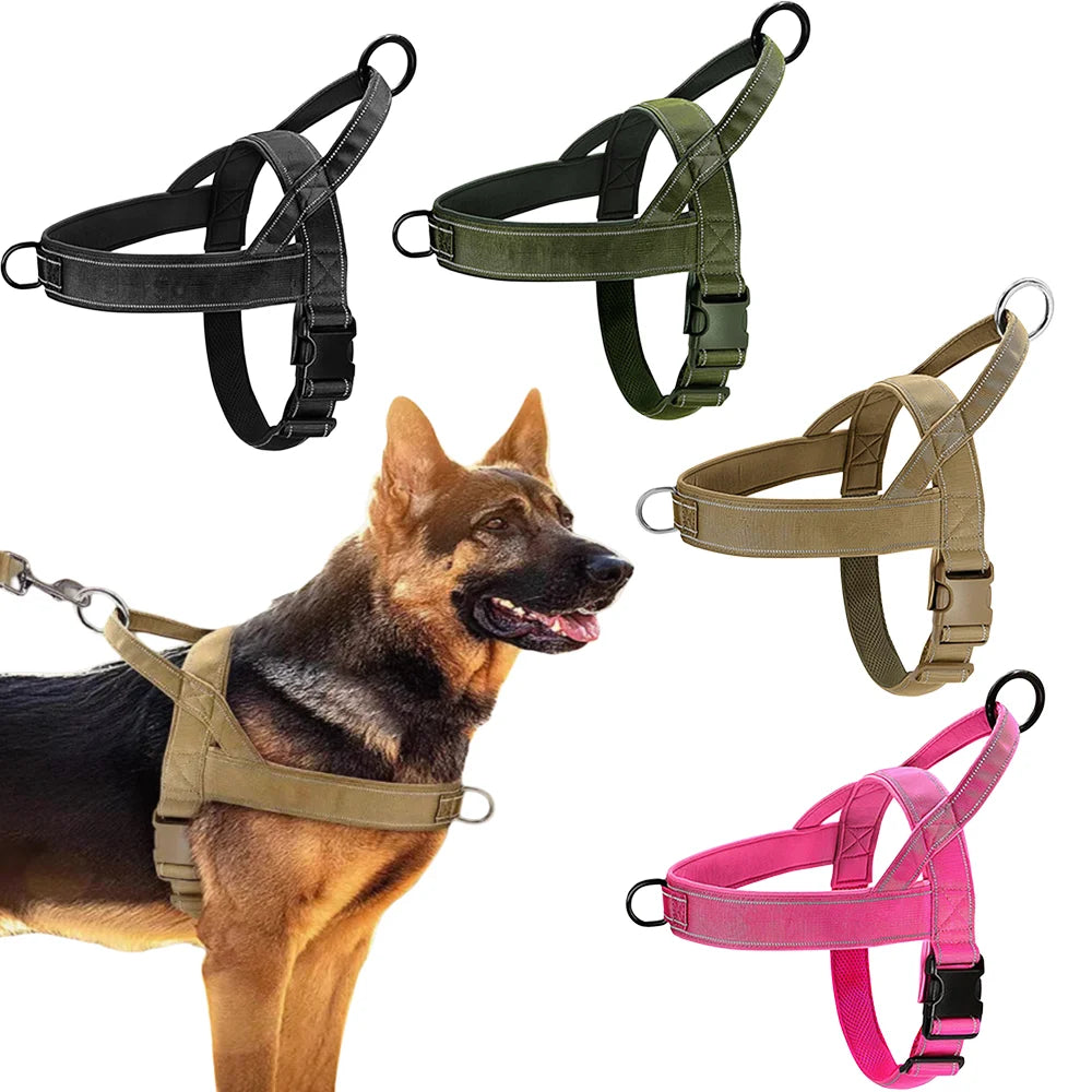 Tactical Anti-Pull Dog Harness — Adjustable No-Pull Training Vest